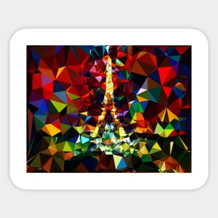 Eiffel tower modern abstract Sticker